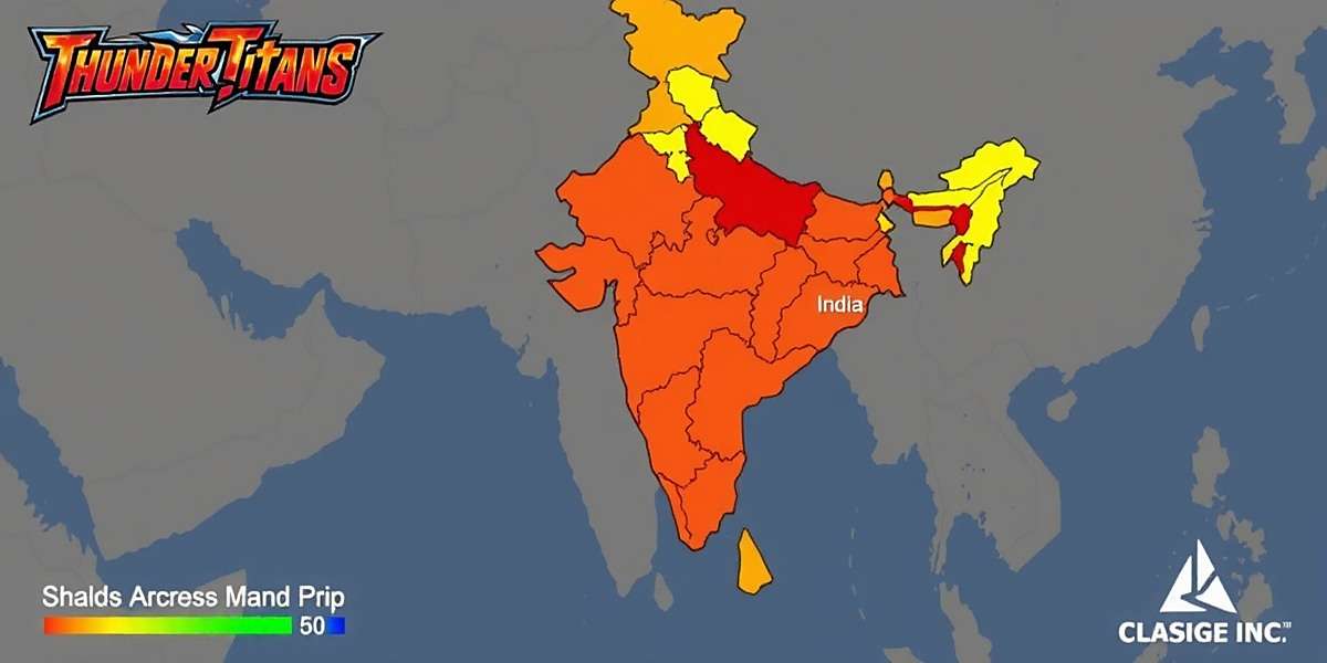 Thunder Titans download distribution map across India