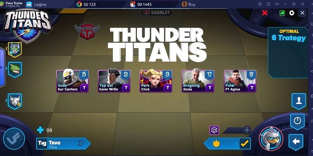 Thunder Titans player strategy guide showing optimal team composition